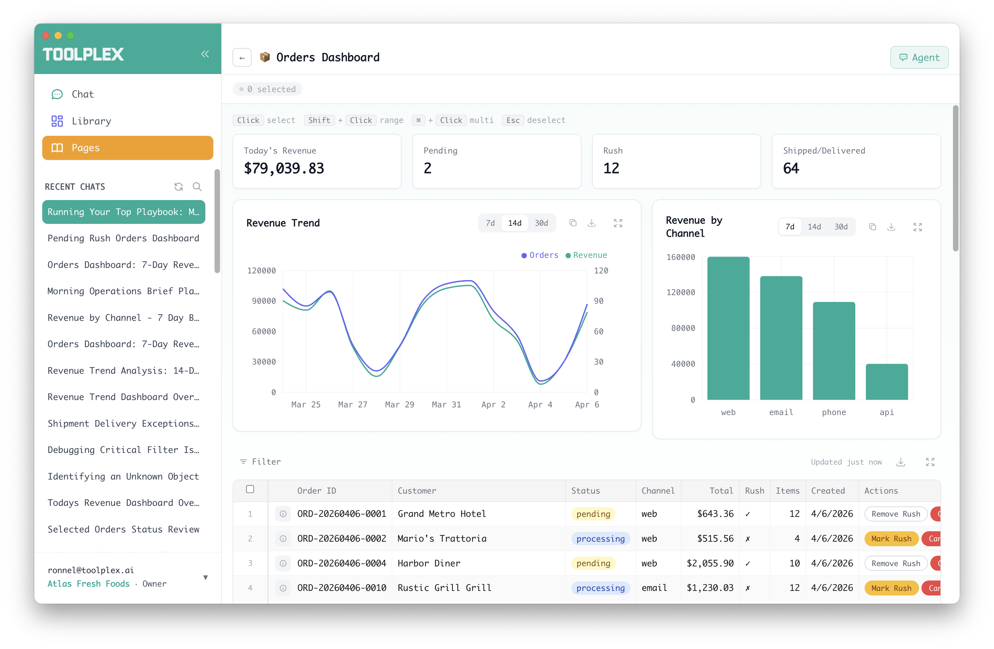 ToolPlex desktop workspace